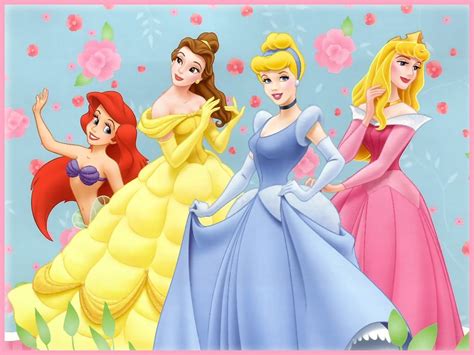 Ariel Belle Cinderella Aurora Disney Princess Hd Wallpaper