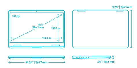 Samsung Notebook 7 Spin 15” 2018 Dimensions And Drawings