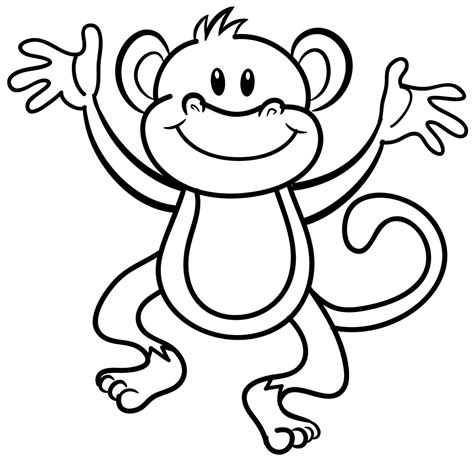 The monkey coloring pages presented here portray these animals in both realistic and cartoonish appearances. Baby monkey coloring pages to download and print for free
