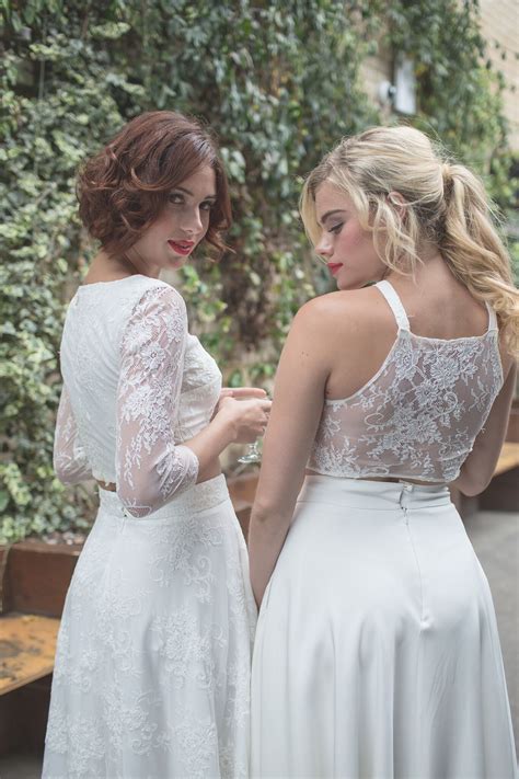 Cool And Contemporary Bridesmaid Separates At House Of Ollichon Mismatched Bridalwear