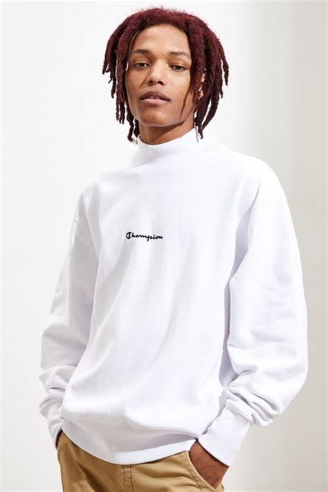 Download Champion UO Exclusive Script Logo Mock Neck Sweatshirt in ...