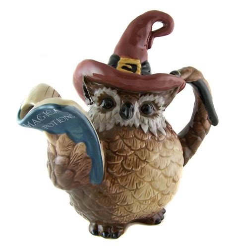 Collectable Ceramic Bluesky Clayworks Wise Owl Tea Pot Brand New With Images Tea Pots