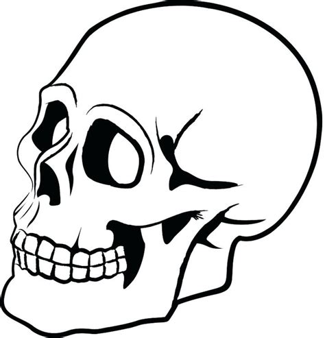 Open Mouth Skull Drawing Free Download On Clipartmag