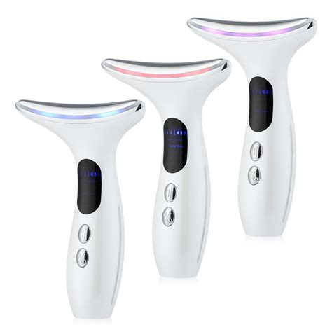 Ems Neck Face Lifting Beauty Device Colors Led Photon Therapy Skin
