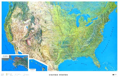 Us Relief Map United States Relief Map Northern America Americas