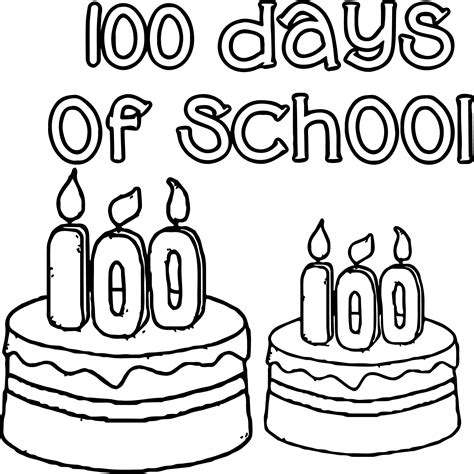 100 Day Coloring Pages At Free Printable Colorings