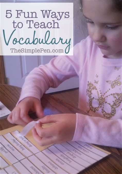 5 Fun Ways To Teach Vocabulary