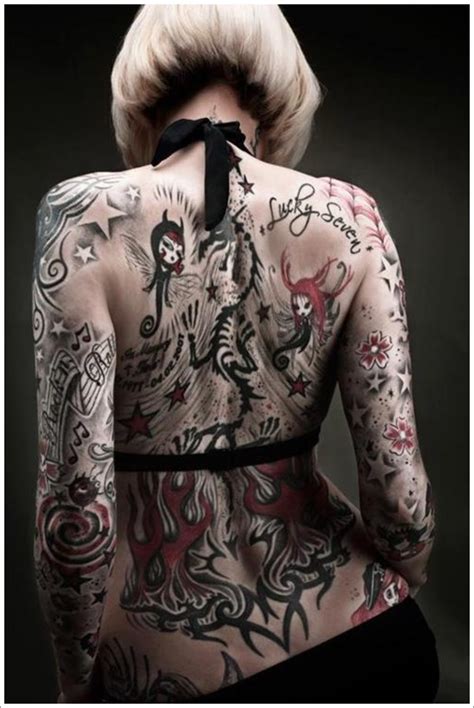 Weird Full Body Tattoo Designs Full Back Tattoos Body Tattoo
