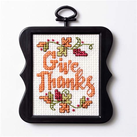 Free Thanksgiving Cross Stitch Pattern - Project | Plaid ...