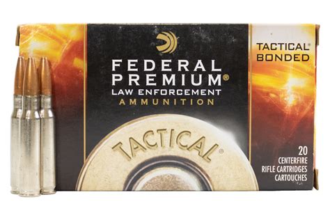 Federal 308 Win 165 Gr Tactical Bonded Soft Point 20box Sportsmans