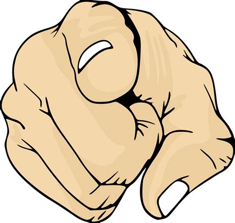 Pointing Finger At You Clip Art