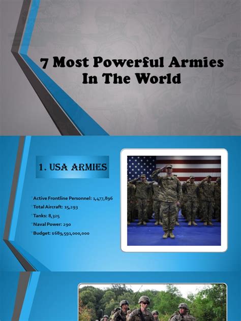 7 Most Powerful Armies In The World Pdf United States Army Army