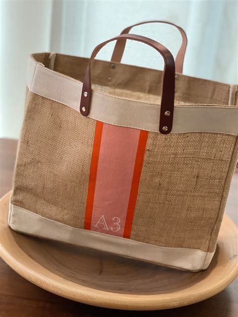 Custom Jute Bag Beach Bag Monogram Bag Market Tote T For Her