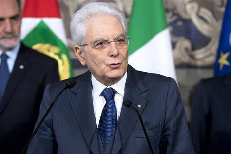 Italy's president has begun discussions with political leaders on wednesday on forming a new government following the resignation of prime minister giuseppe . Sergio Mattarella - Atlantic Sentinel