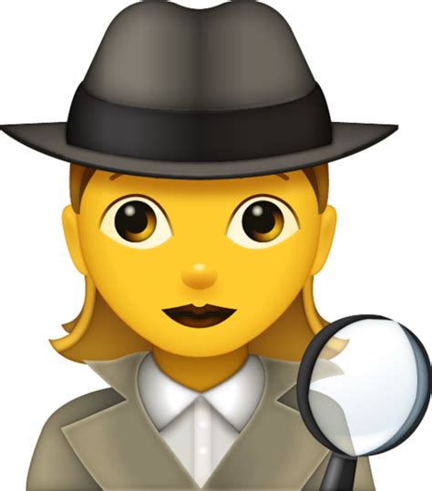 Detektiv Emoji Clipart Full Size Clipart 5225327 Pinclipart