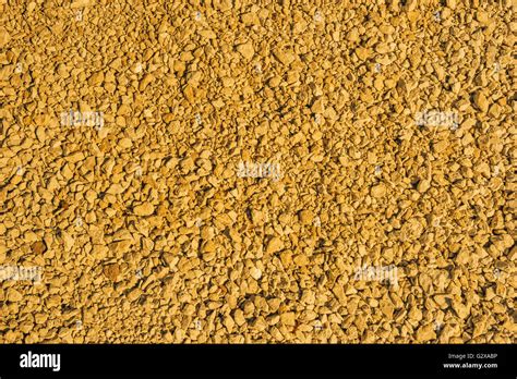 Crushed Stones Many Small Stones Yellow Color Stock Photo Alamy