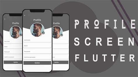 Flutter Profile Page Ui Youtube