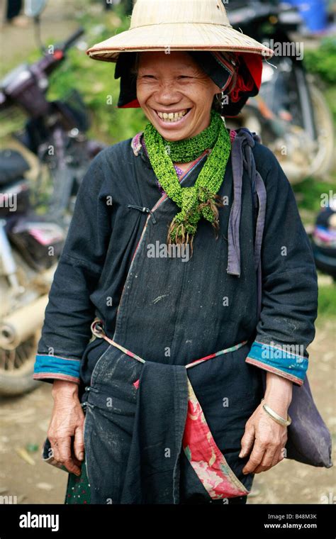 Tay Tribeswoman At Bac Xum Market Ha Giang Province Vietnam Stock