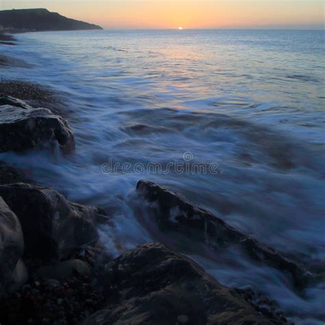 Blurred Sea Waves At Sunrise Stock Image Image Of Holiday Waves