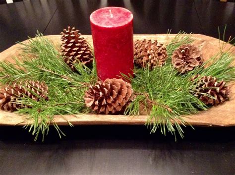 With pops of red and deep green, this minimal christmas decor is. Christmas dough bowl centerpiece. | Centerpiece bowl, Xmas decorations, Dough bowl centerpiece