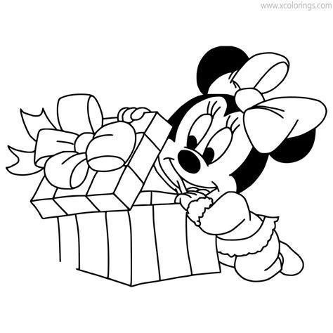 Mini Mouse Christmas Coloring Pages Coloring Pages