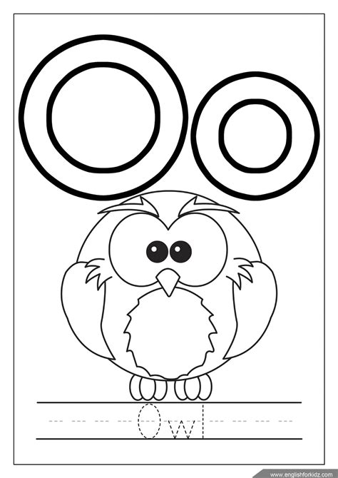 Letter O Coloring Pages Preschool