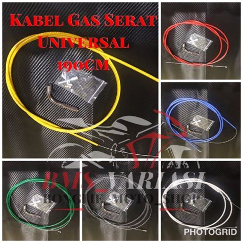 Jual KABEL GAS AKTIV SERAT DOMINO L Gas 190cm Tali Gas Spontan Carbon