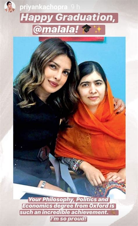 priyanka chopra has sweet message for malala yousafzai