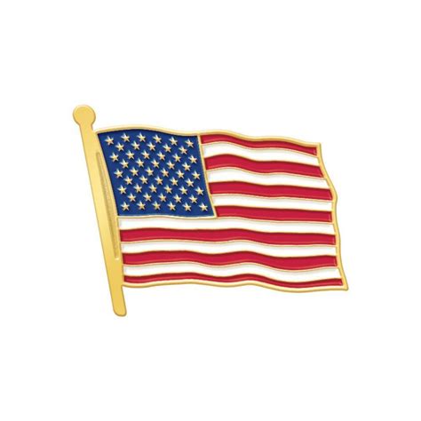 American Flag Lapel Pin With Presentation Card Positive Promotions