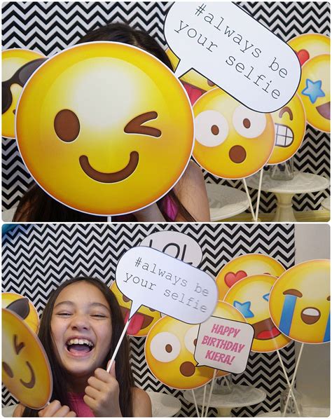Emoji Birthday Party Photo Props Printable By Epic Parties By Revo Epicpartiesbyrevo Etsy
