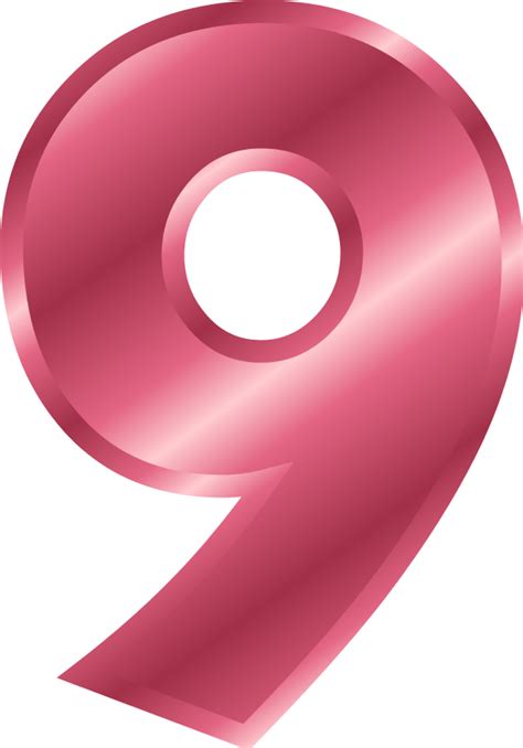 Number 9 Pink