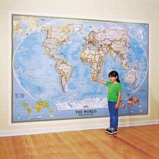 National Geographic X Classic World Map Mural By National Geographic Amazon