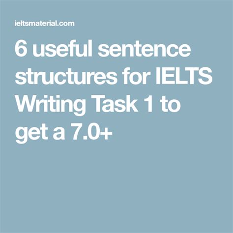 6 Useful Sentence Structures For Ielts Writing Task 1 To Get A 70