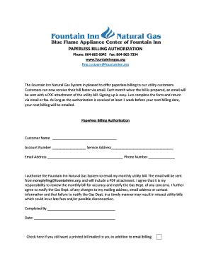 For example, if you are granting your son permission to make deposits for you in your name, you would the salutation should be formal, as in a business letter. Fillable paperless billing letter template - Edit Online & Download Best Legal Forms in Word ...