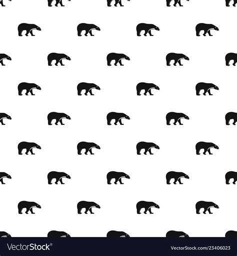 Polar Bear Pattern Seamless Royalty Free Vector Image