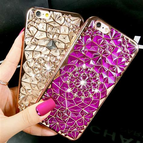 new luxury 3d electroplating flowers rhinestone bling soft tpu phone case cover for iphone x 8 7