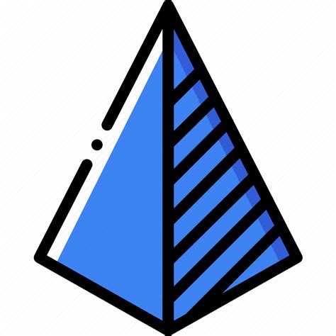 Drawing Form Geometry Pyramid Shape Side Icon Download On Iconfinder