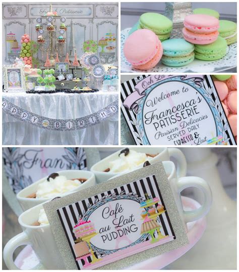 The event was a business gathering, yet the decor was all pleasure. Kara's Party Ideas Paris Patisserie Themed Birthday Party ...