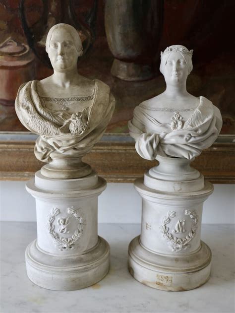Antique Terracotta Busts Of Belgian Royalty European
