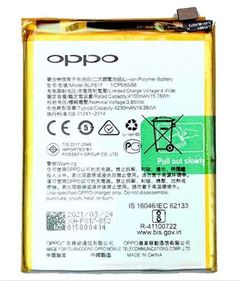 Original Battery For Oppo A15 Oppo A15s Cph2179 Cph2185 Blp817