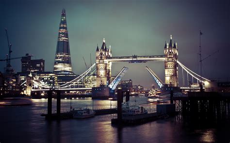 2560x1600 London Tower Bridge Night Cityscape City England London
