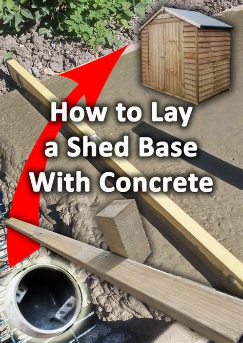 How To Lay A Concrete Shed Base Step By Step BUCKINGHAMSHIRE