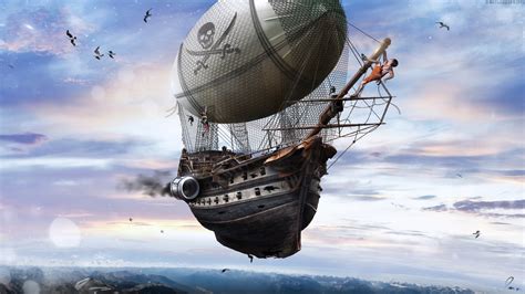 Pirate Airship Wallpaper 1080p By Kdessing On Deviantart
