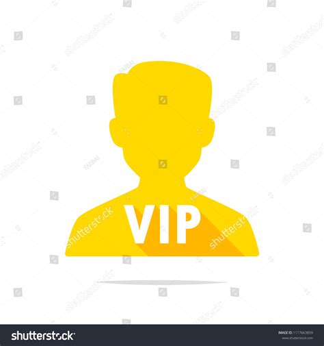 Vip Person Icon Vector Stock Vector Royalty Free 1117663859