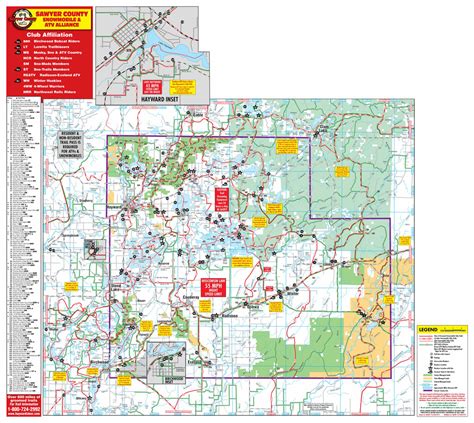 Sawyer County Snowmobile And Atv Trail Maps Sawyer County Snowmobiling