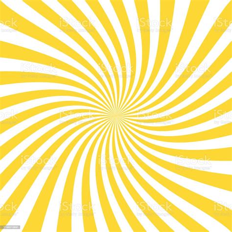 Vintage Abstract Template With Yellow Sunrays On Light Background