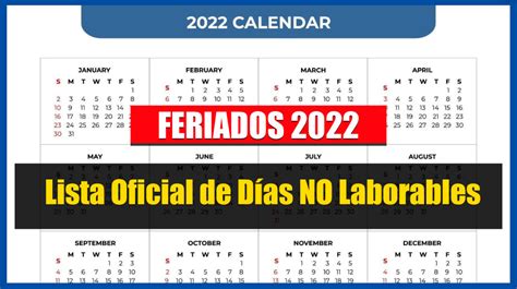 Revisa La Lista De Feriados 2022 En El Perú 2022 ¿cuándo Es El Mobile