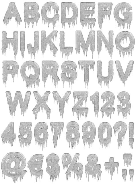 Icicle Font Ice Opentype Typeface Typography