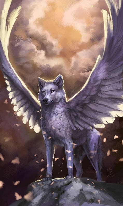 Image Result For Angel And Wolf Papel De Parede De Lobo Desenho De