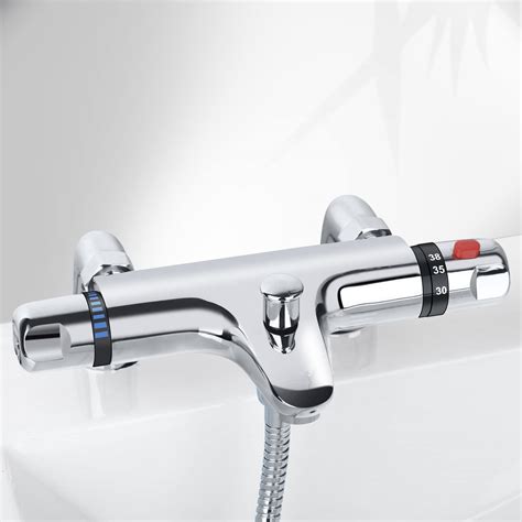 Buy Solepearl Chrome Thermostatic Shower Mixer Modern Thermostatic Bar
